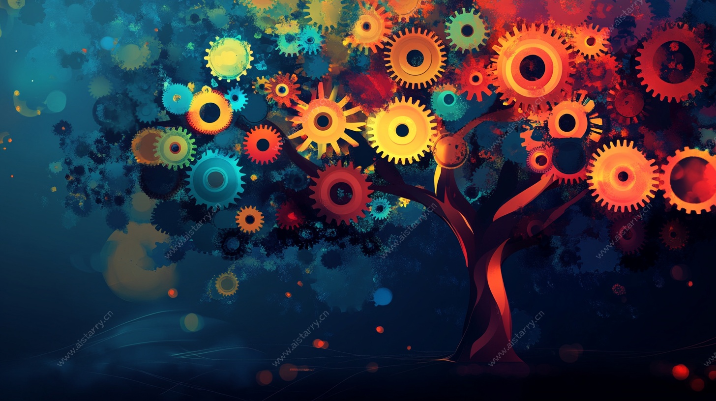 齿轮幻树 创意艺术图景
