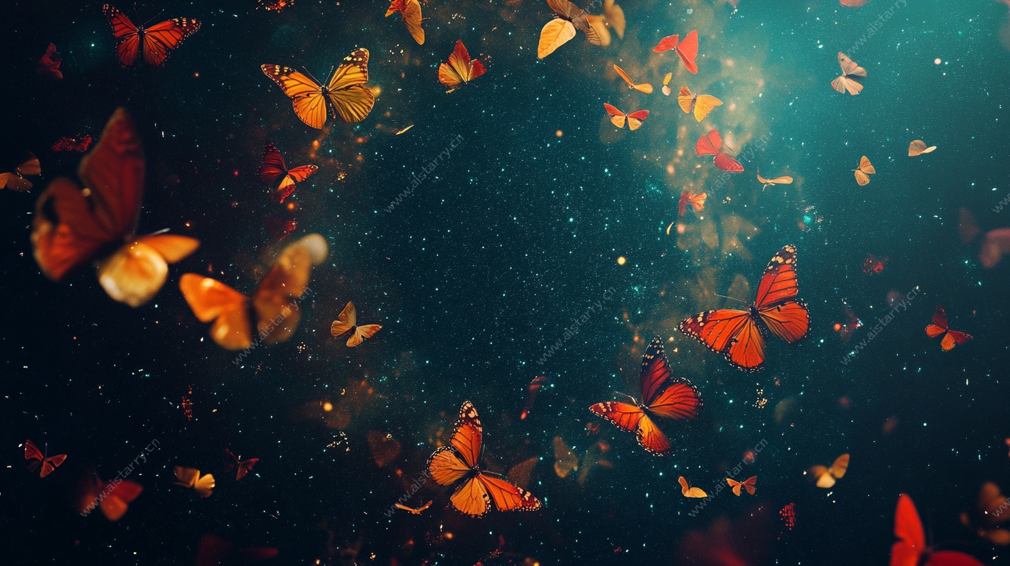 梦幻蝶舞星空图