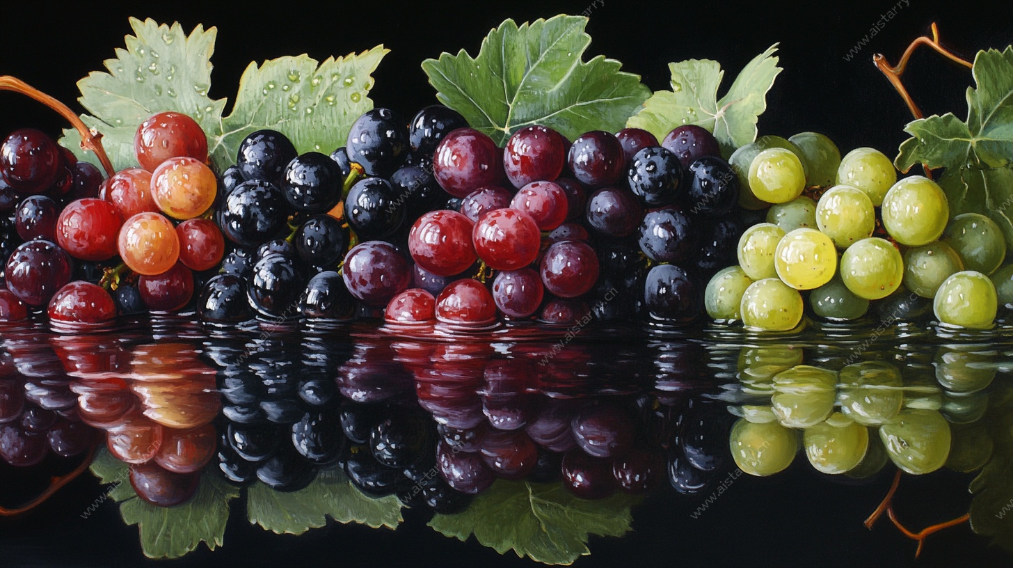 多彩葡萄静物摄影