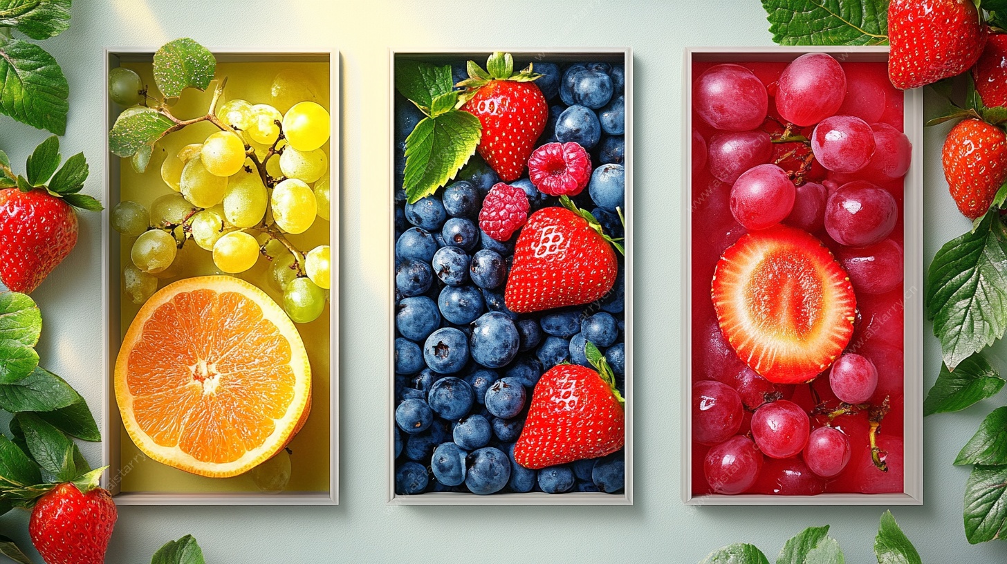 缤纷水果组合展示