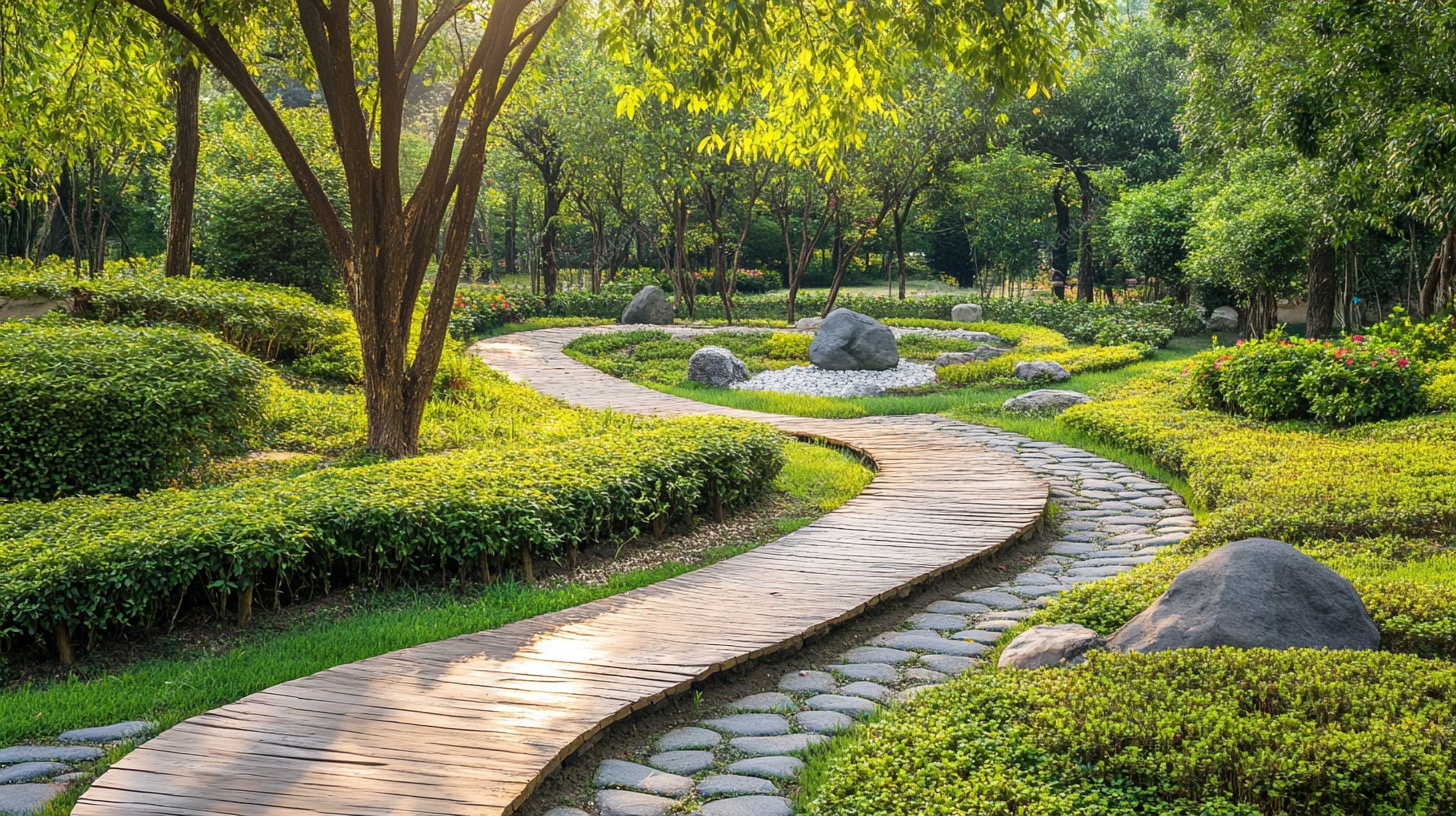 林间蜿蜒小径的自然之美