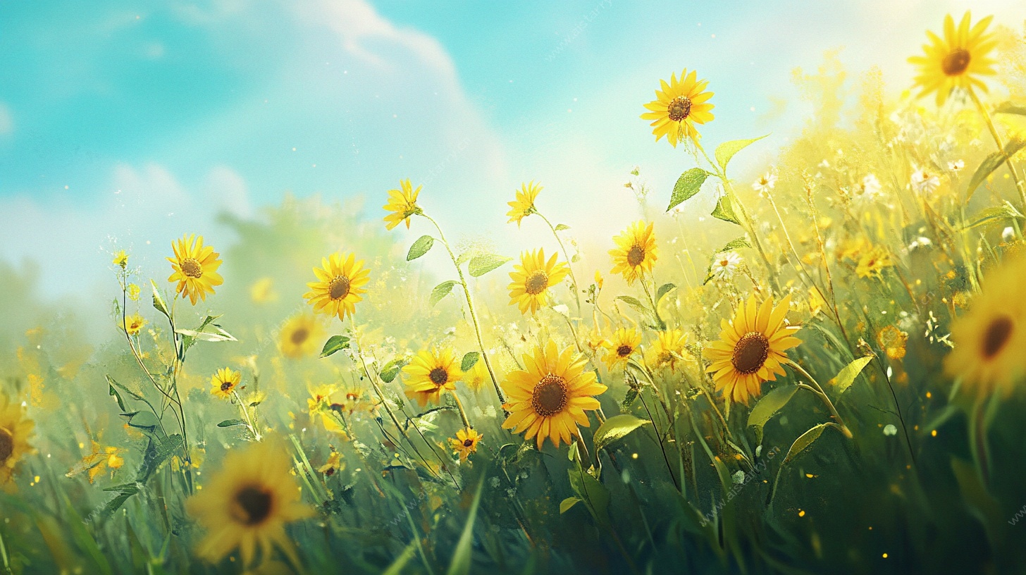 灿烂向日葵花海