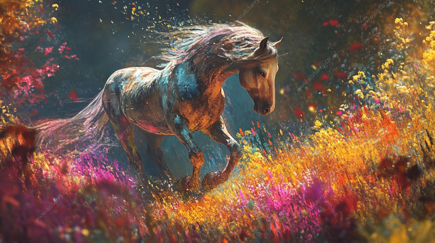 梦幻奔马图