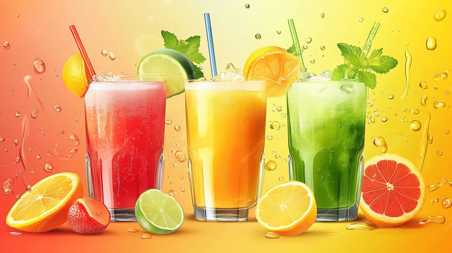 多彩鲜榨果汁组合