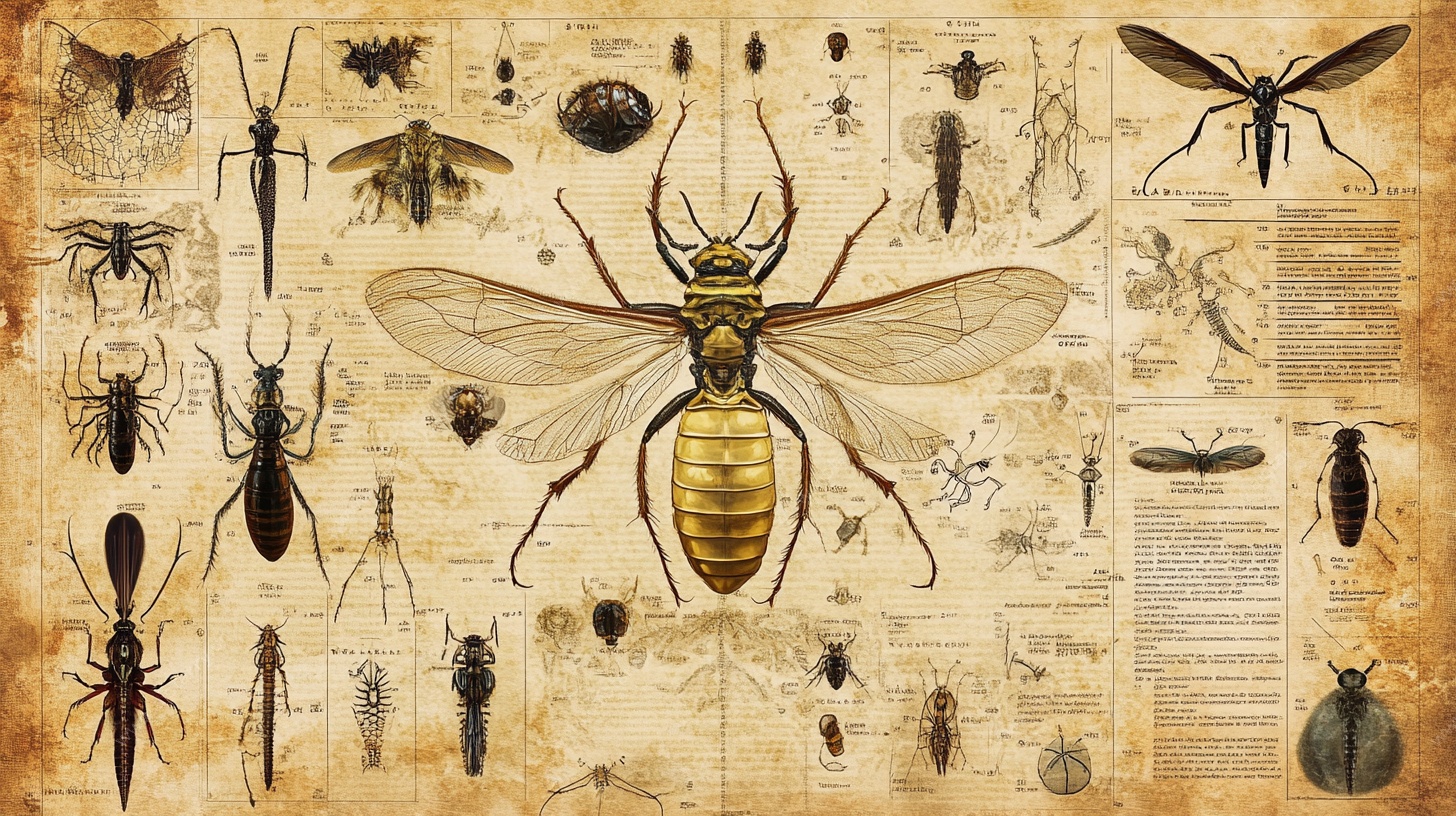 复古昆虫标本插画集