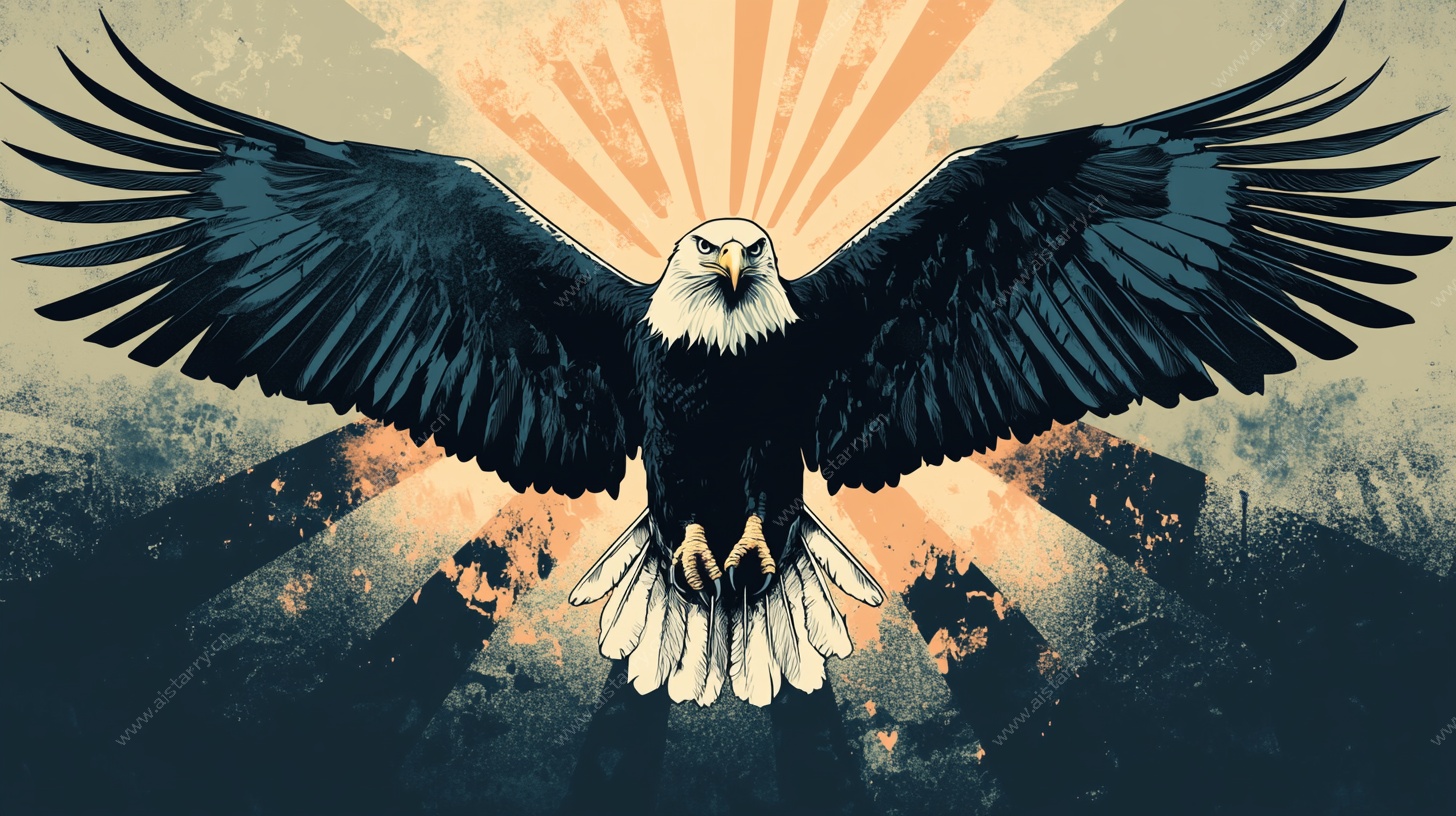 展翅雄鹰 力量与自由象征