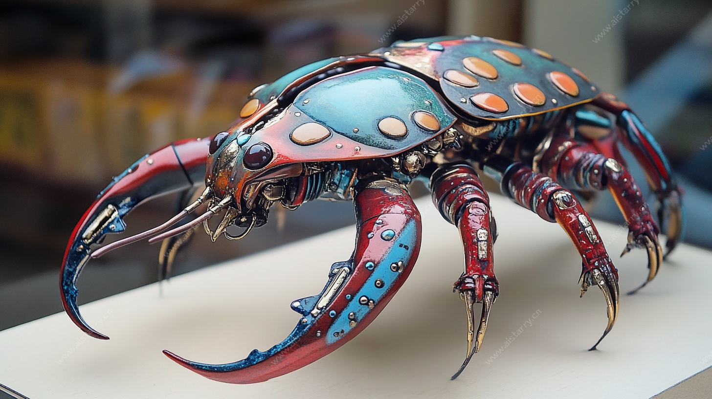 机械甲虫艺术模型