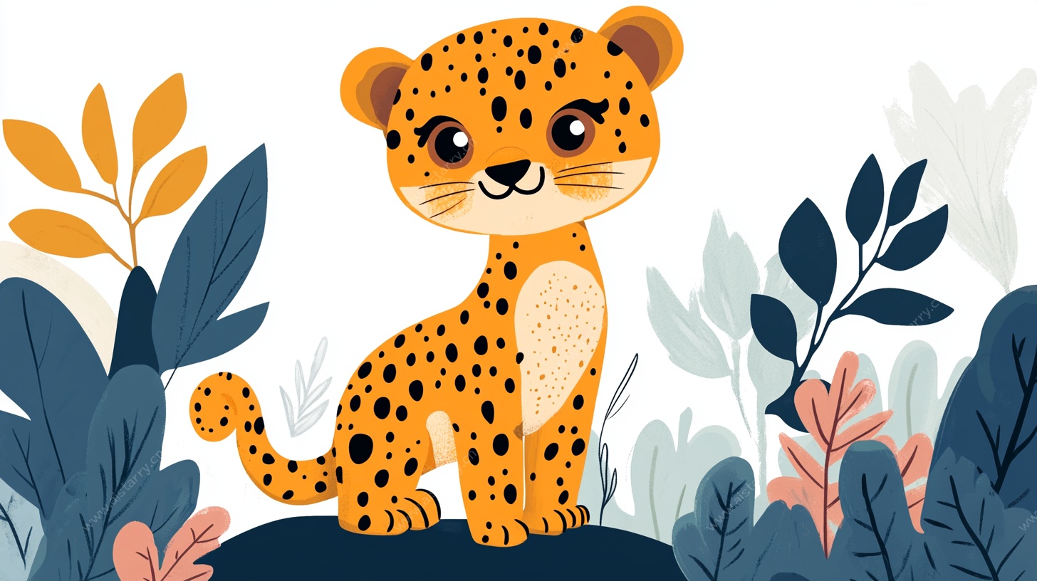 可爱花豹的丛林奇遇