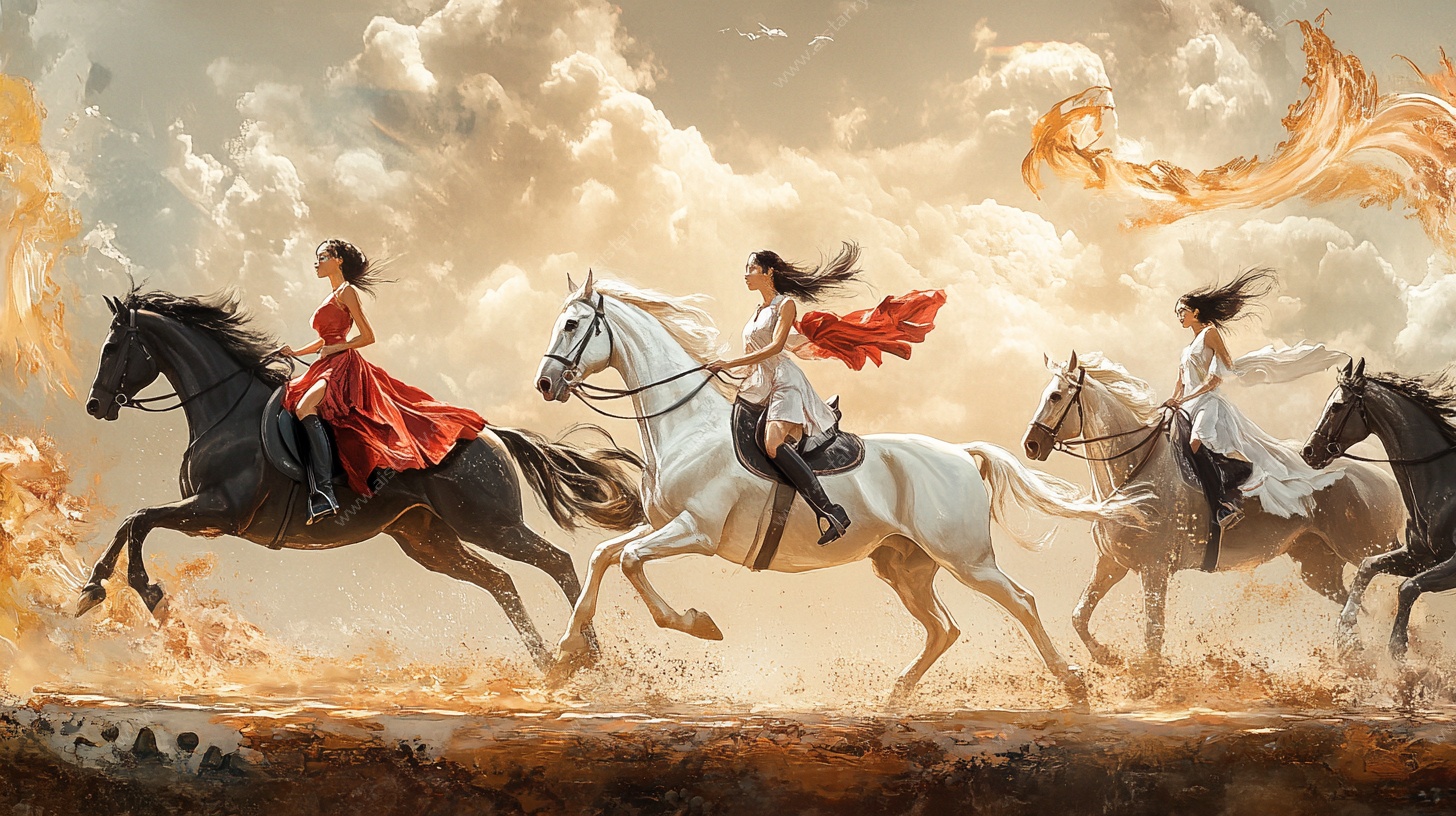 驰骋天际的奇幻女骑手