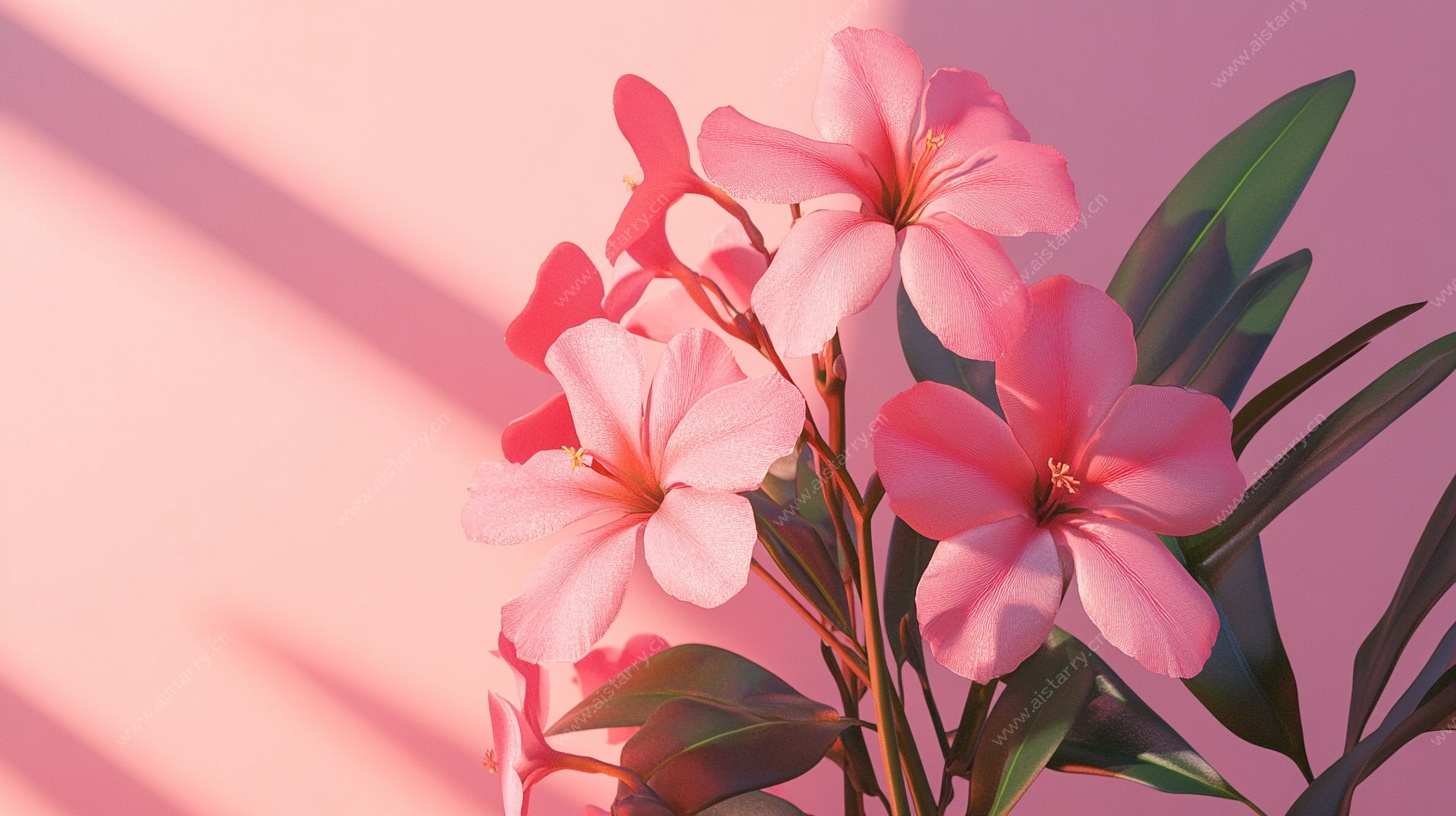 粉色烂漫花朵特写