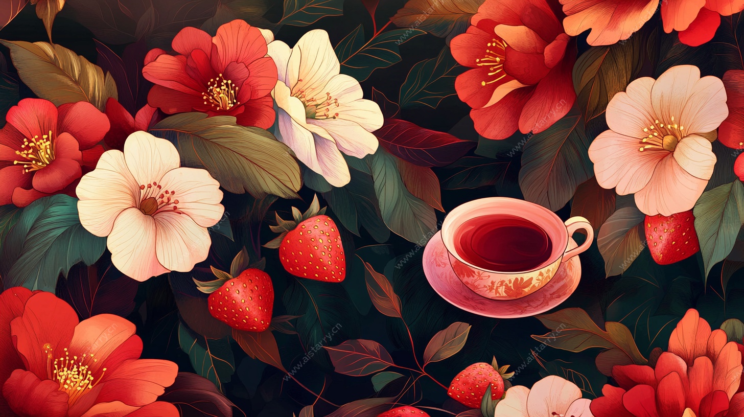 花茶相伴的惬意时光