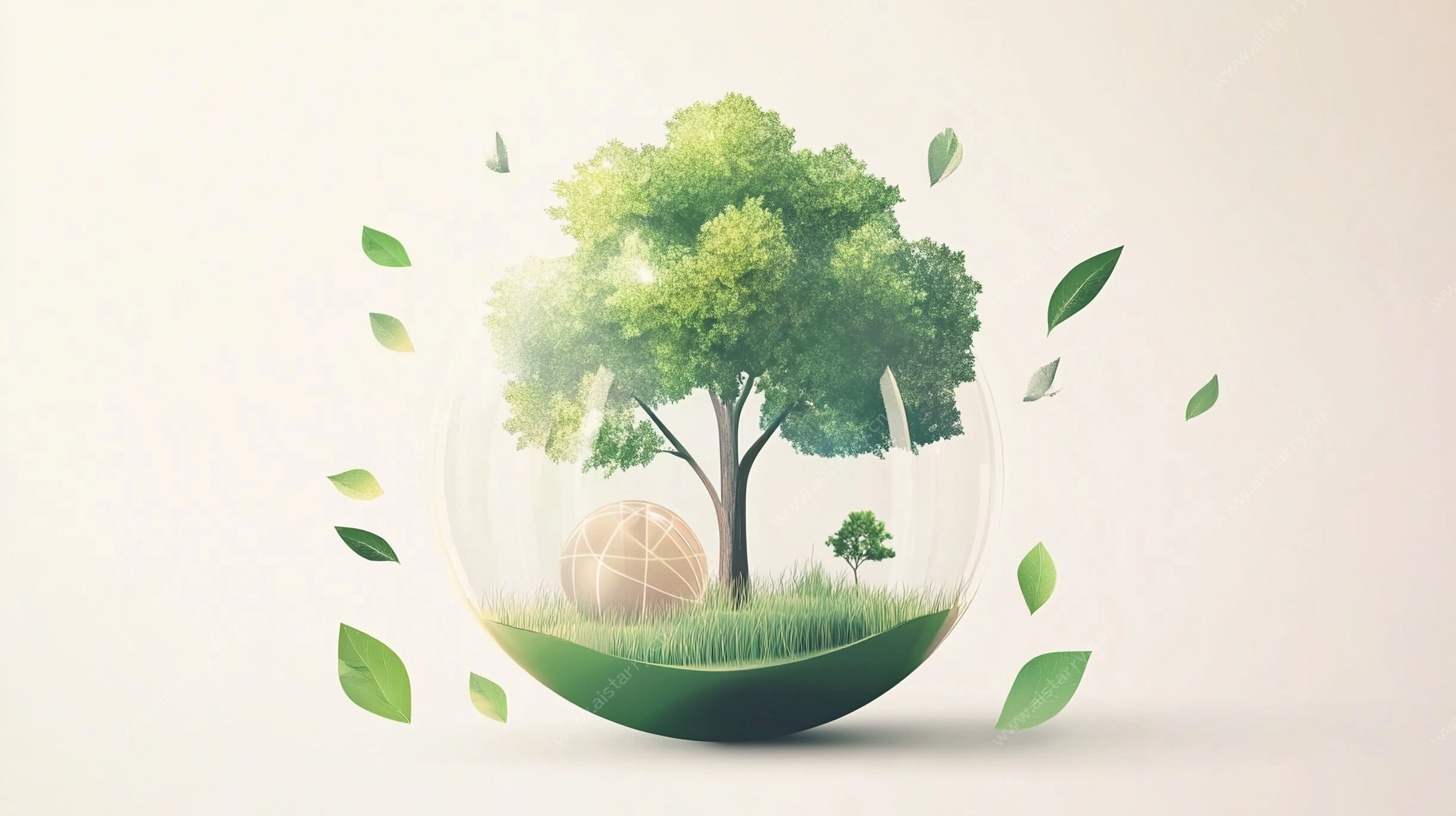 地球之树 生机盎然的生态图景