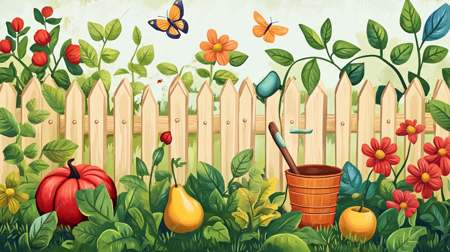 田园小院的缤纷蔬果世界