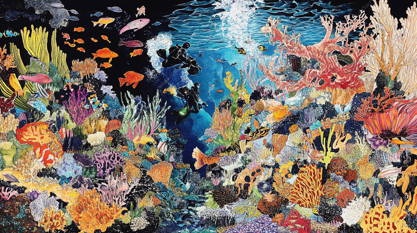 缤纷海底世界插画