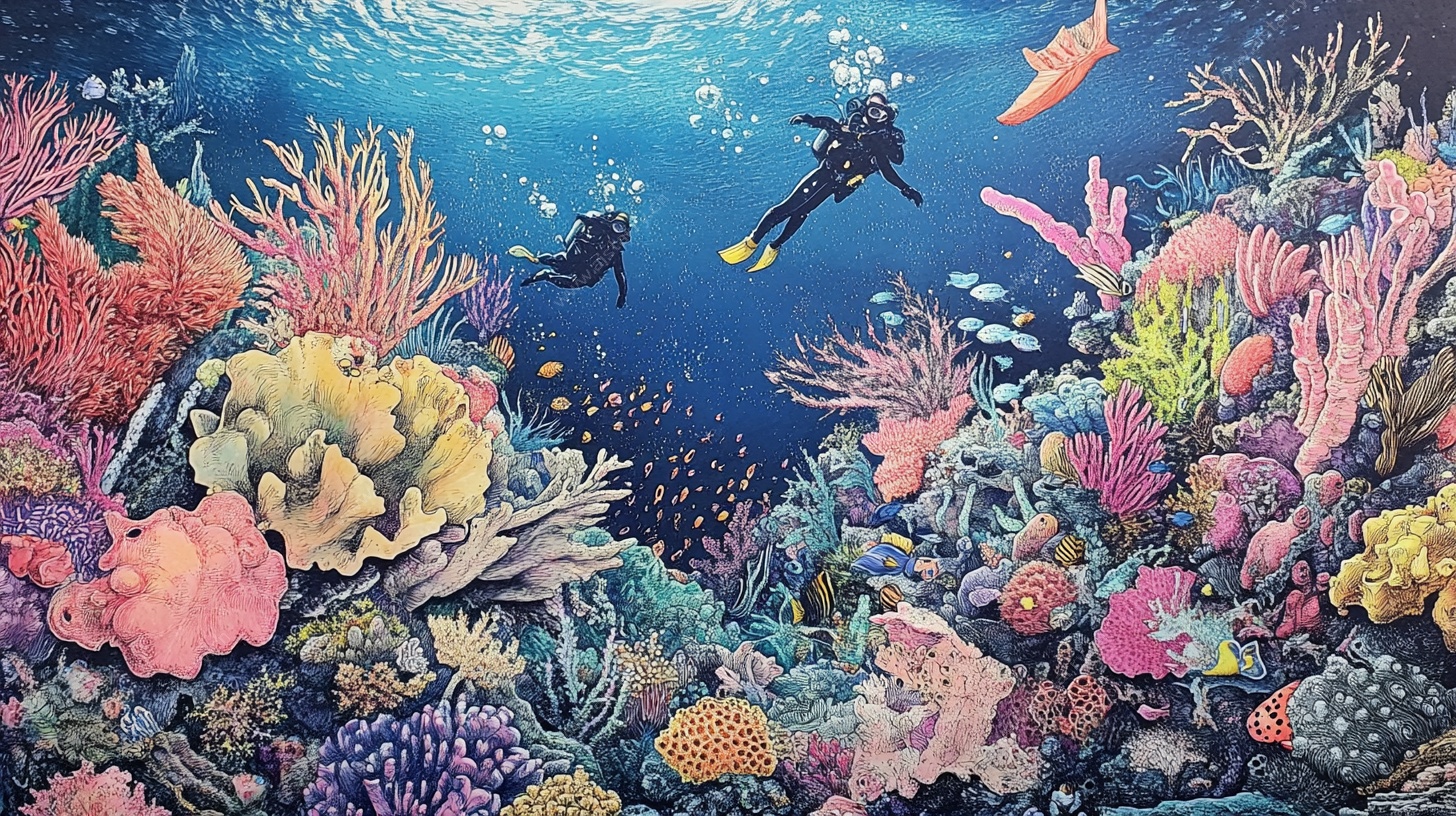 梦幻海底潜水景象