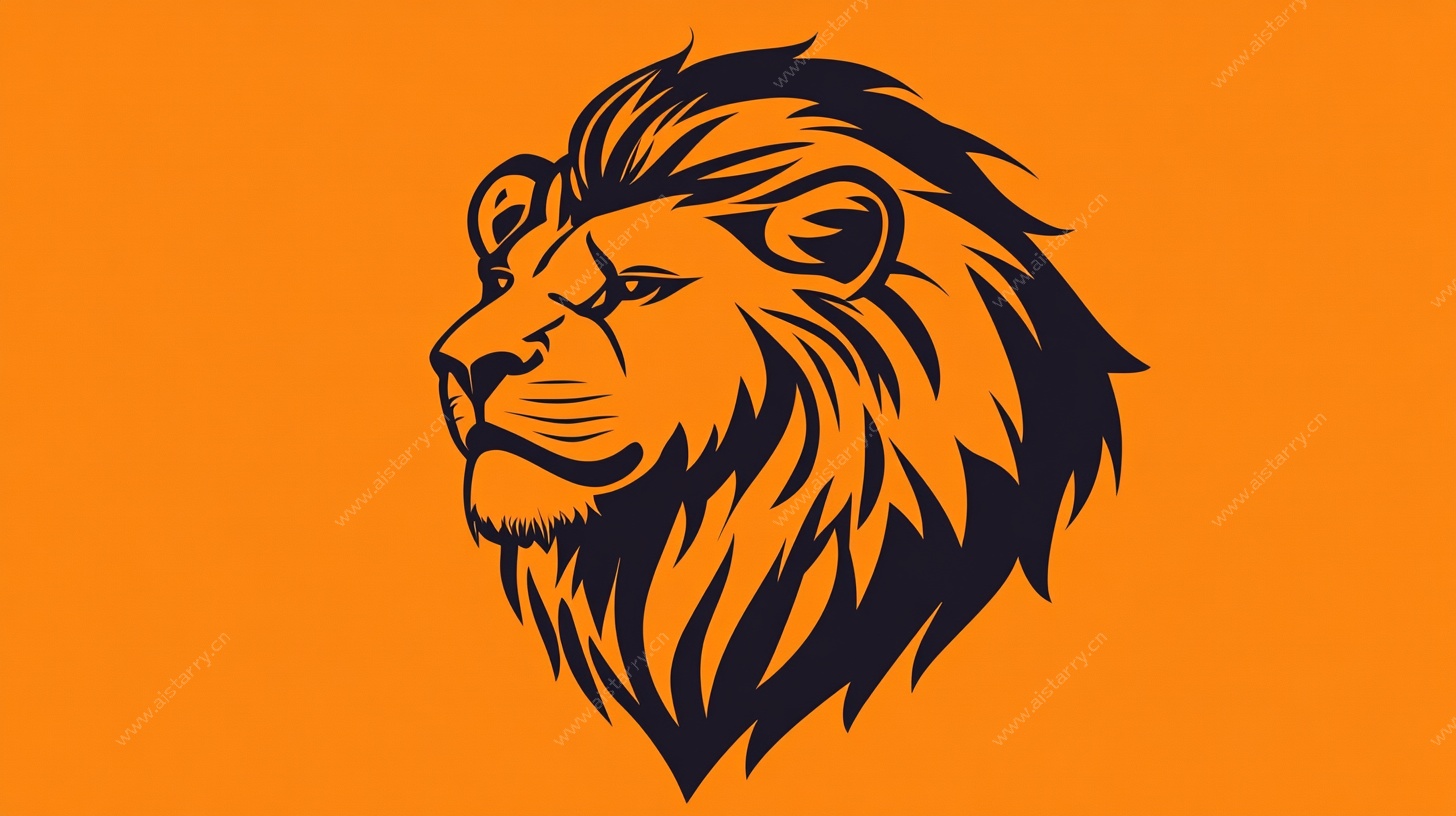 狮子头像标志设计
