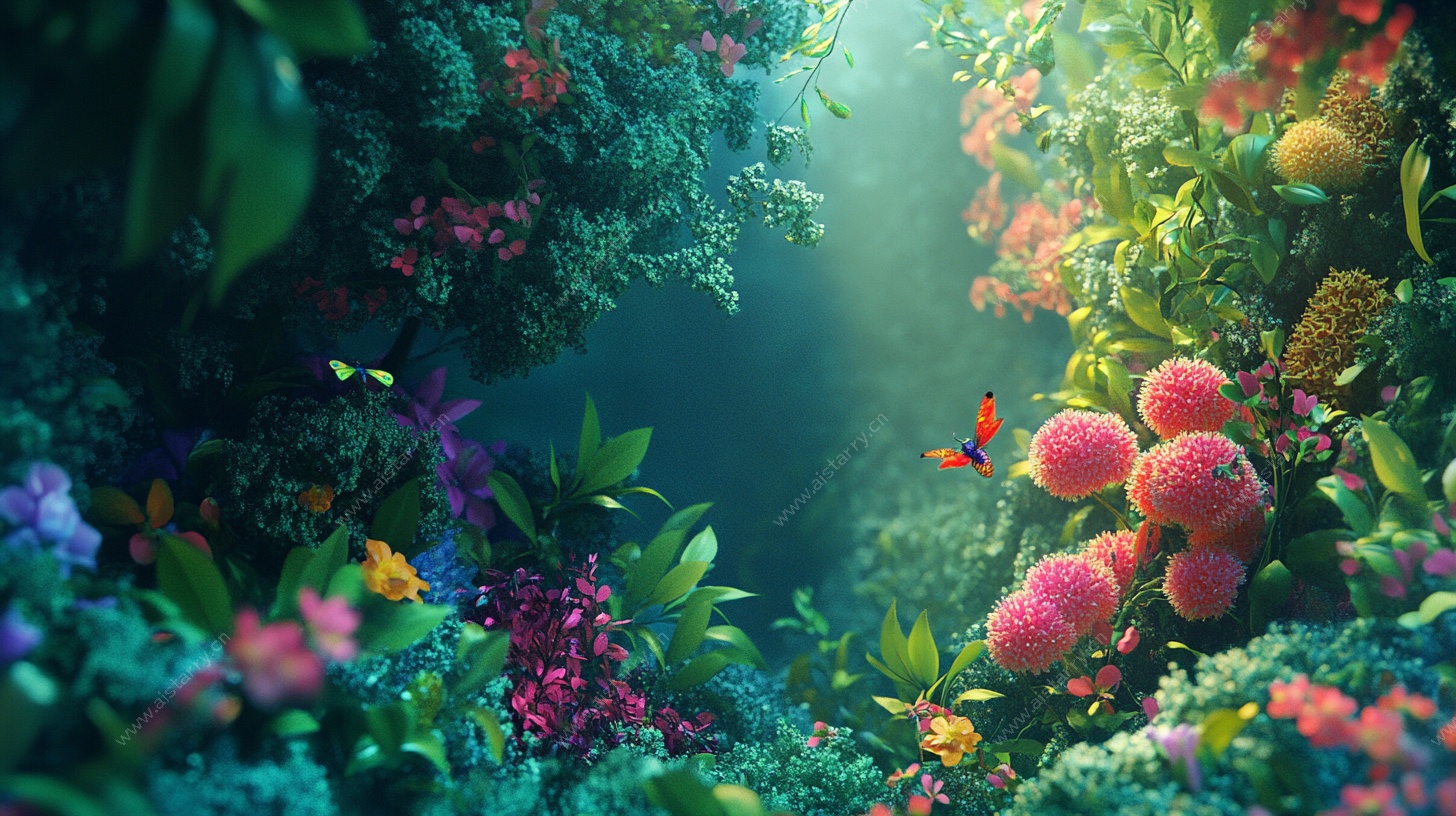 梦幻丛林花卉景观