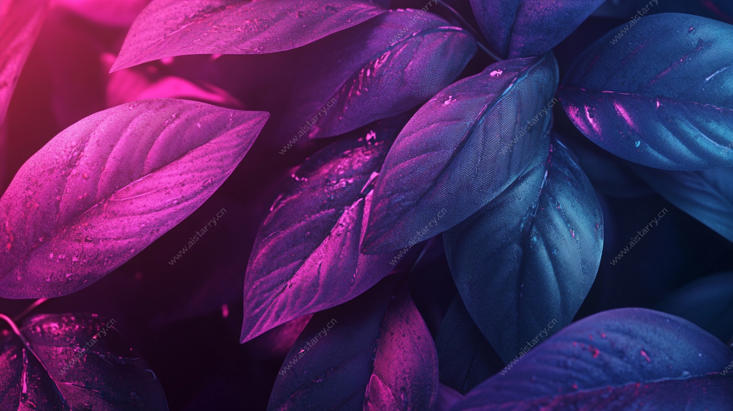 梦幻紫叶特写