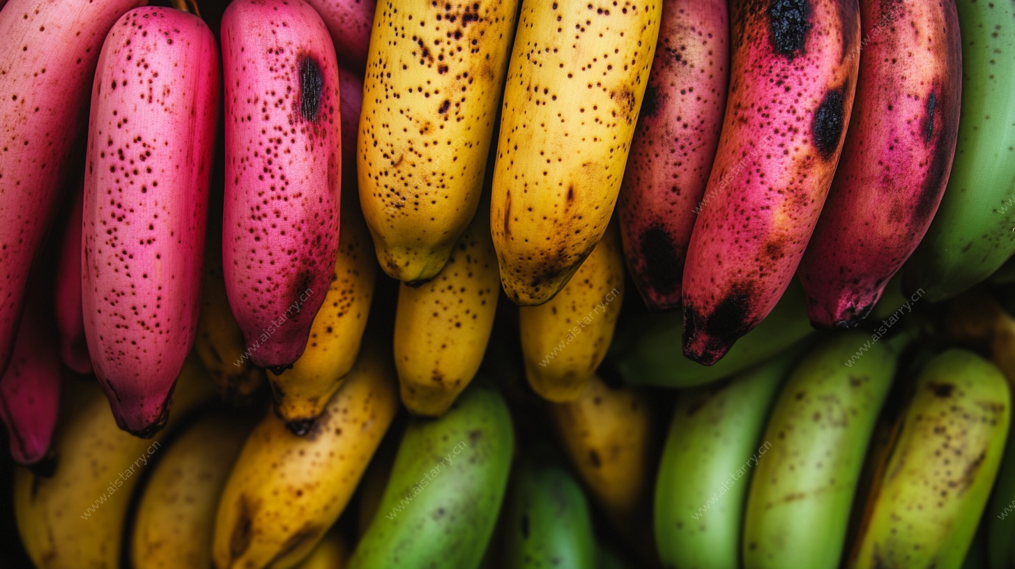 多彩香蕉堆叠图