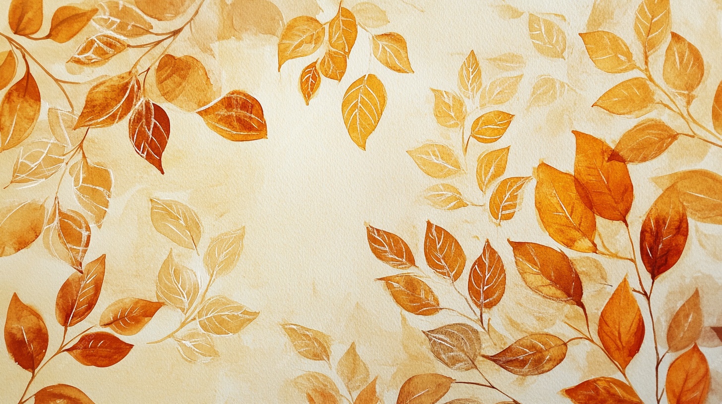 秋韵叶影背景图