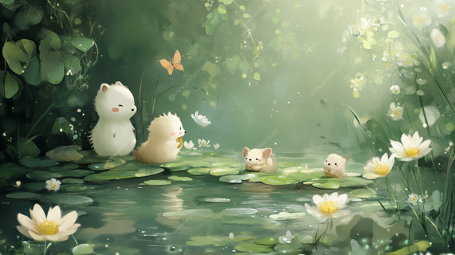 荷塘萌宠奇遇记