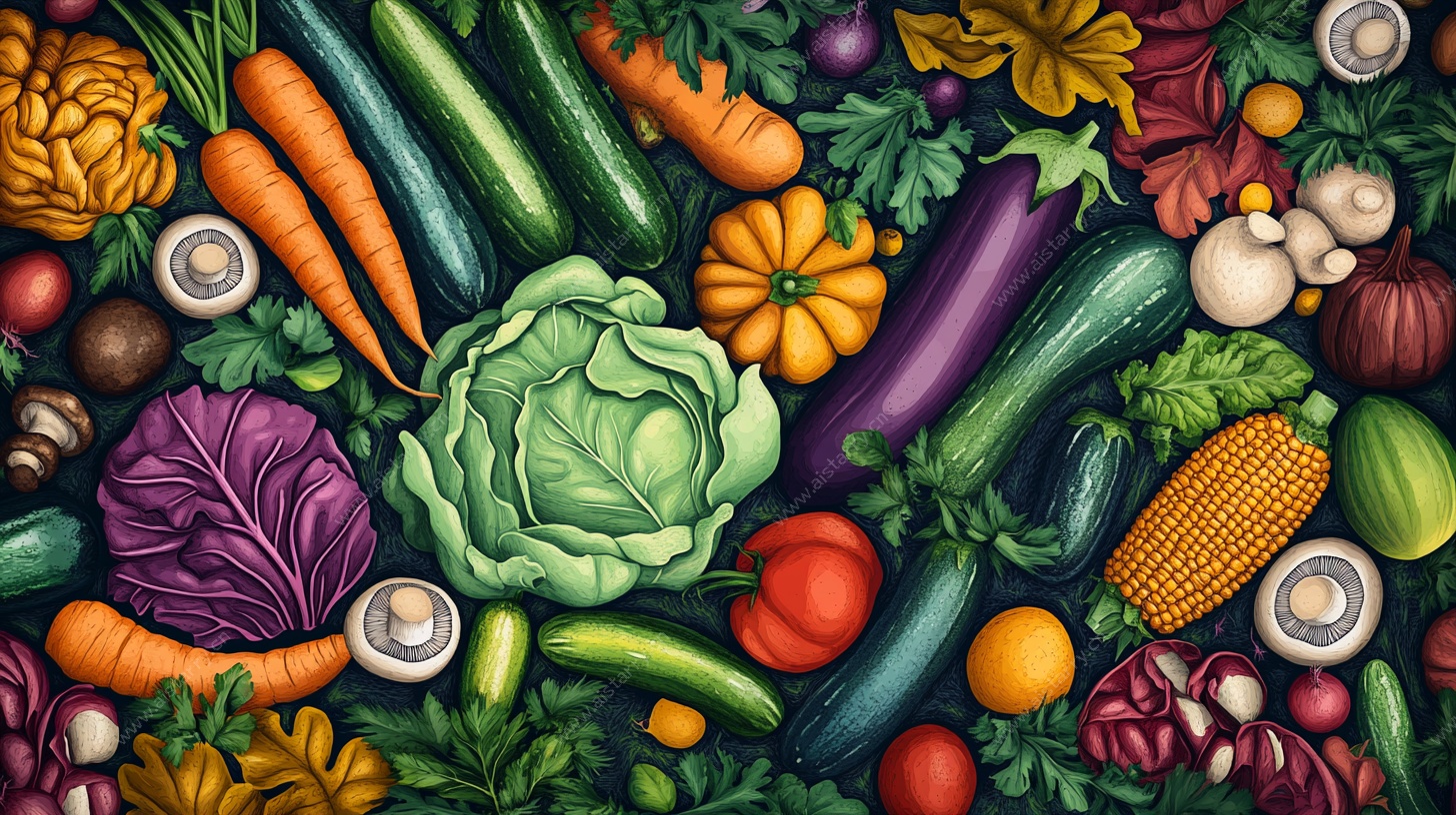 缤纷多彩的蔬菜世界