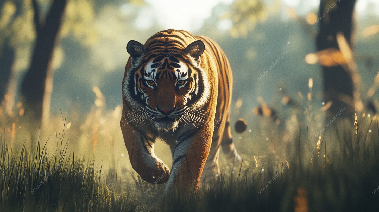 丛林猛虎 尽显王者风范