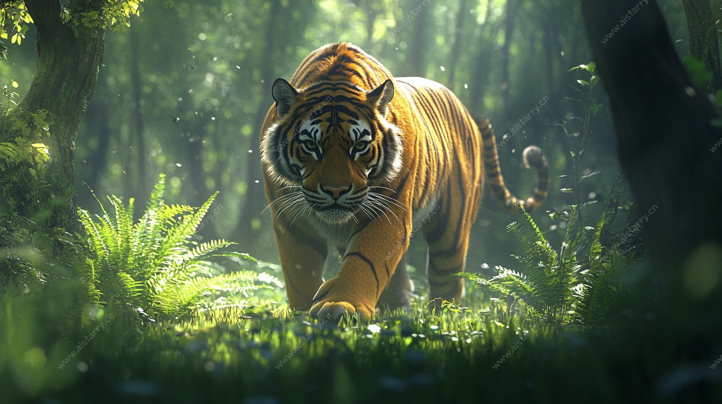 森林中的王者老虎