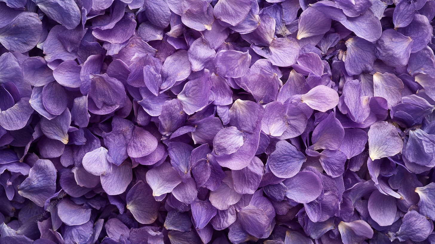 紫色浪漫花瓣特写