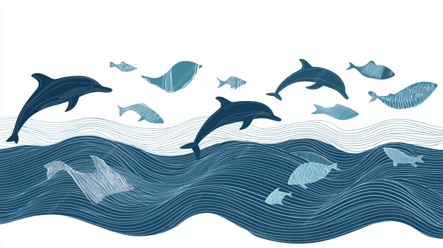 海洋精灵畅游图