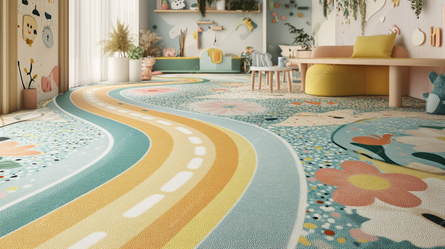 童趣梦幻儿童房地面设计