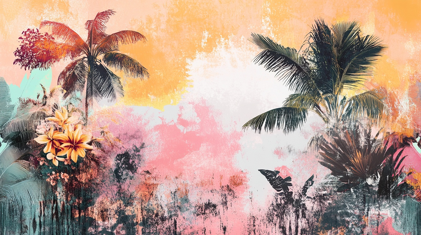 梦幻热带植物景观图