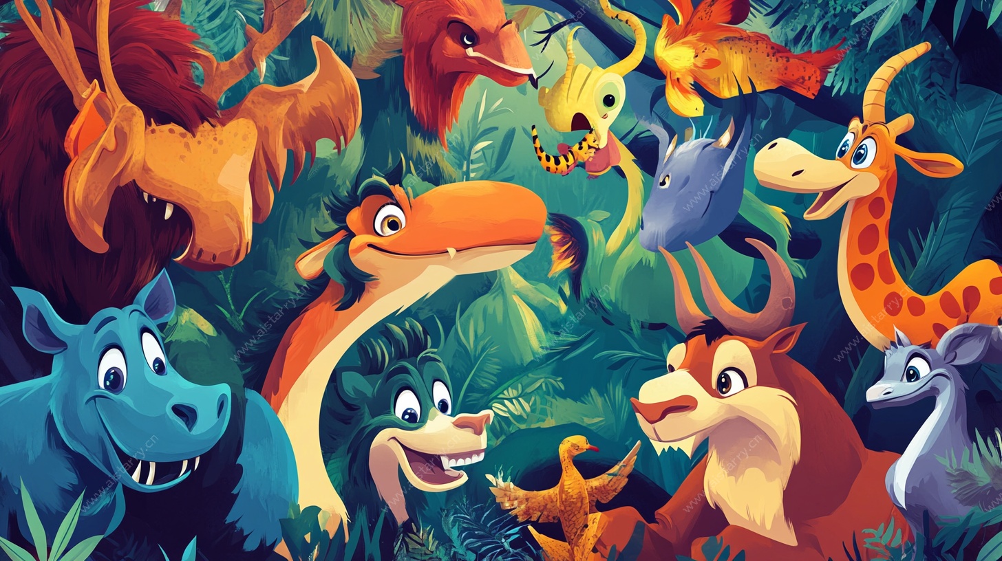 欢乐丛林动物大聚会