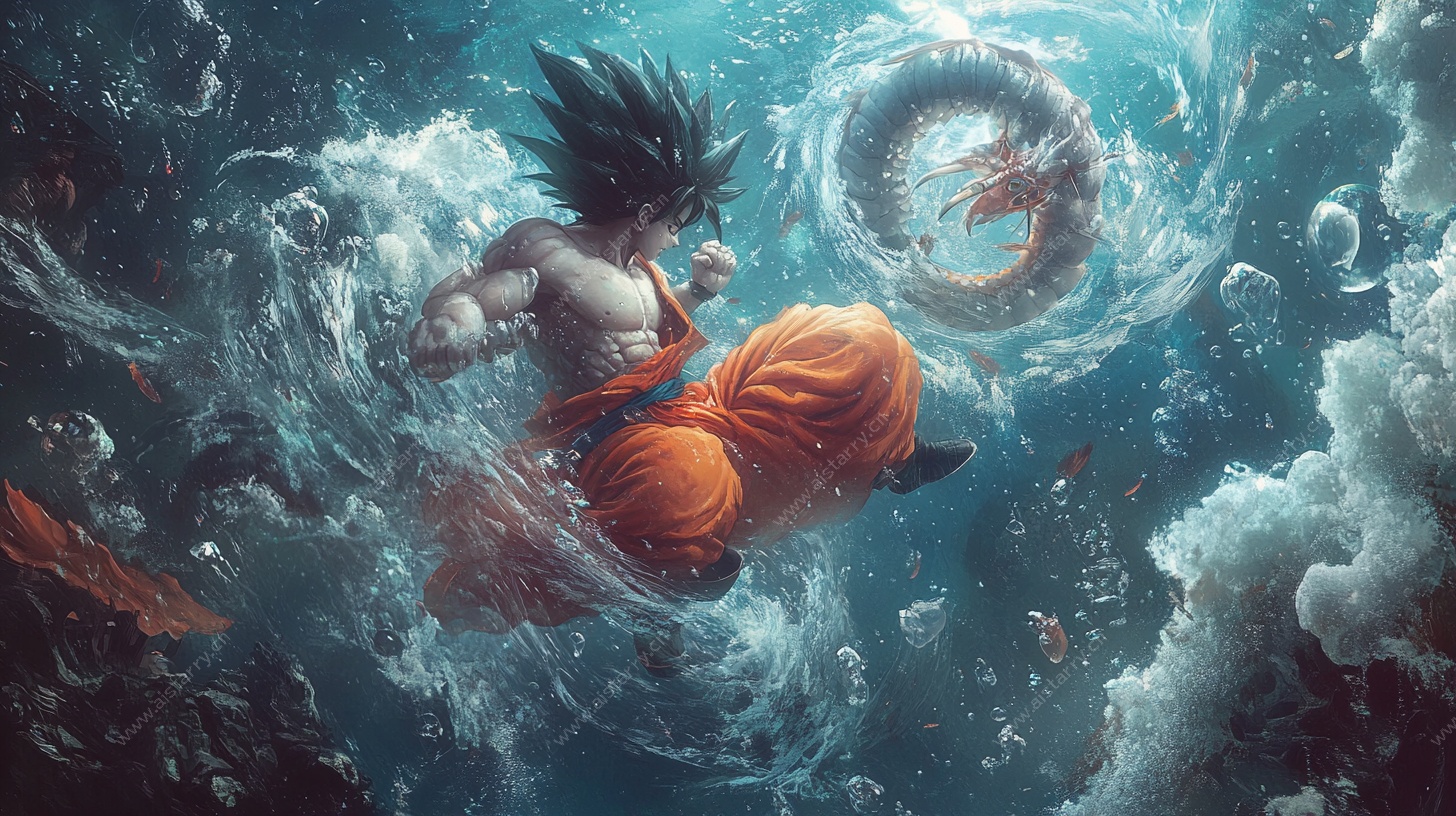 悟空水中激战奇幻场景