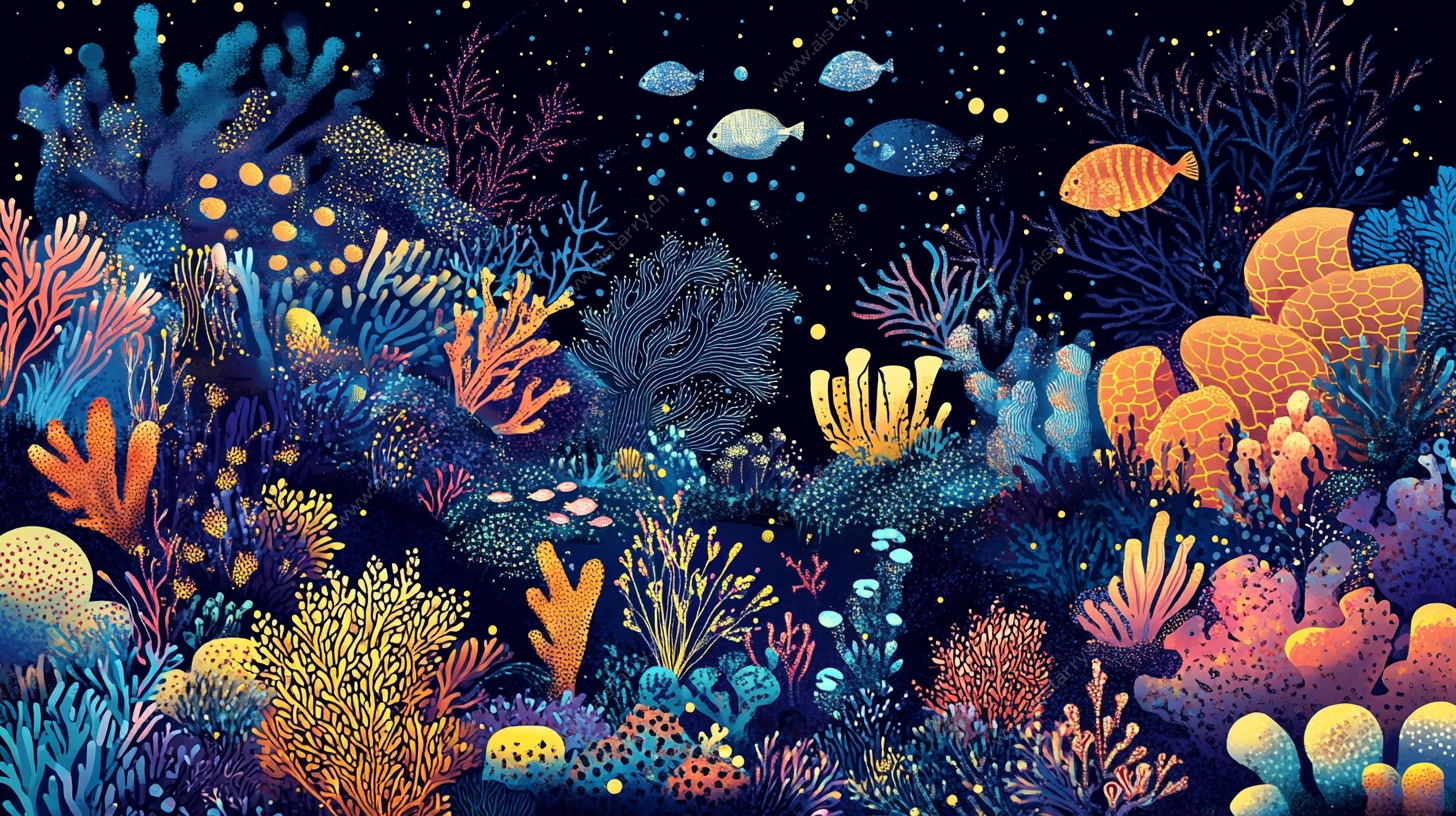 梦幻海底世界插画