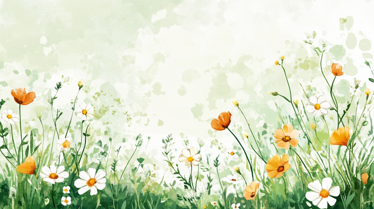 春日野花烂漫图景