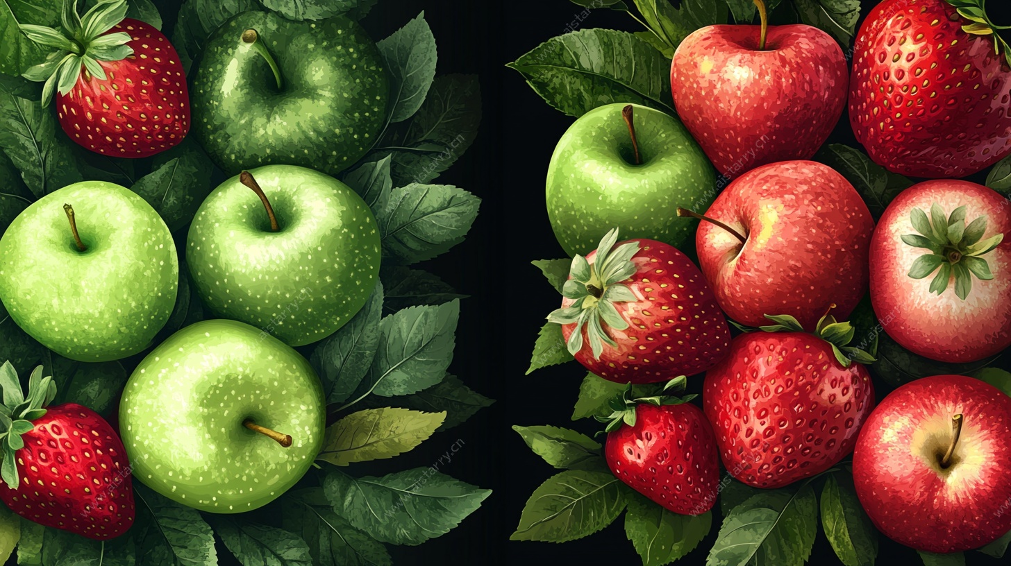 青红水果荟萃图