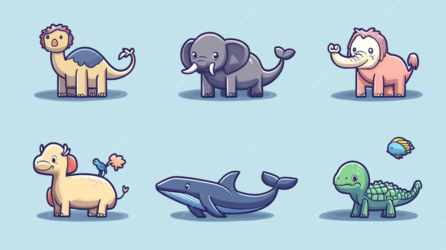 可爱卡通动物大集合