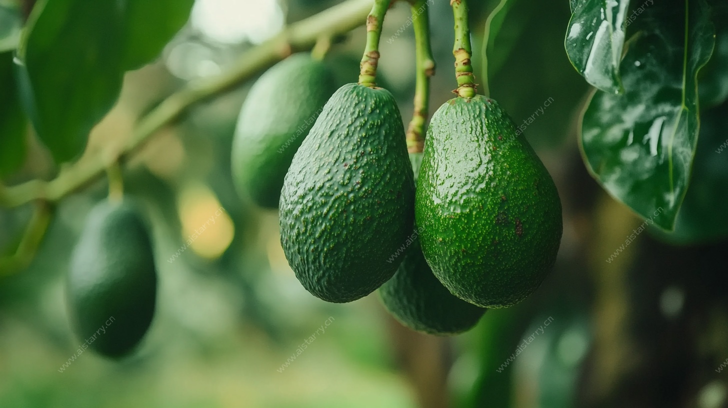 枝头鲜嫩牛油果