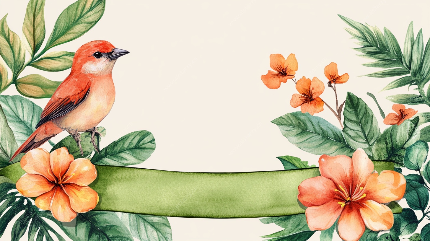 花鸟装饰画 清新自然风