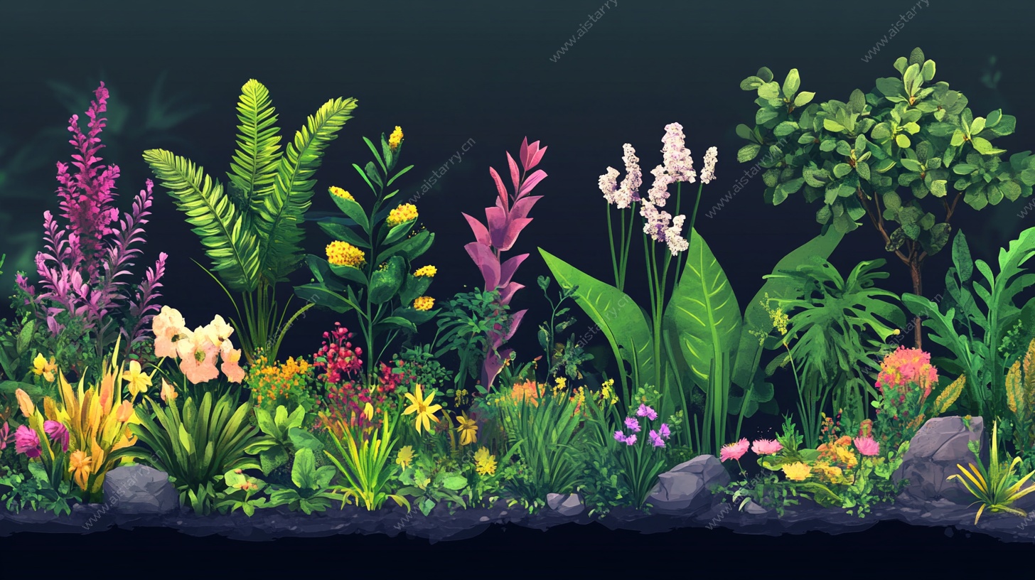 缤纷热带植物景观