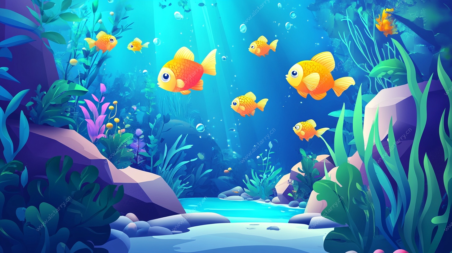 海底金鱼畅游奇幻世界