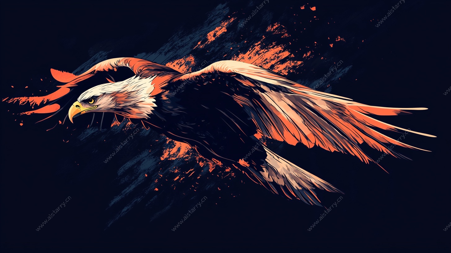 翱翔的火焰之鹰