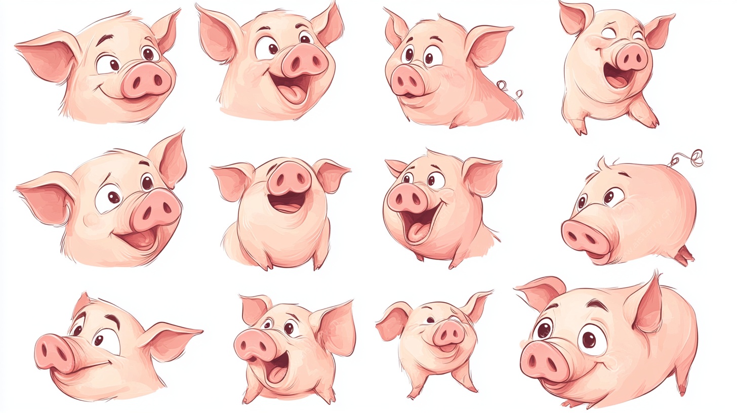 可爱小猪表情包集合