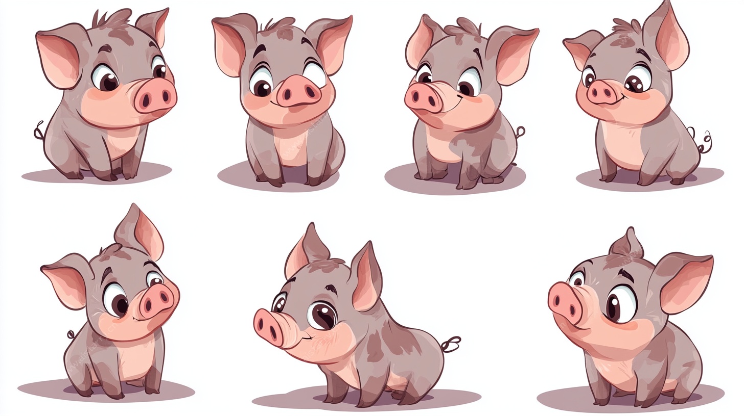 可爱小猪表情包集合