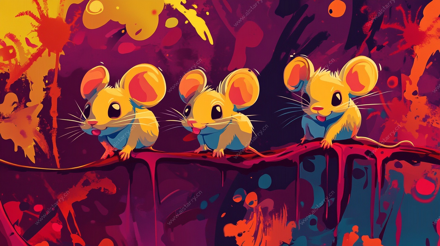 三只萌鼠的奇幻色彩世界