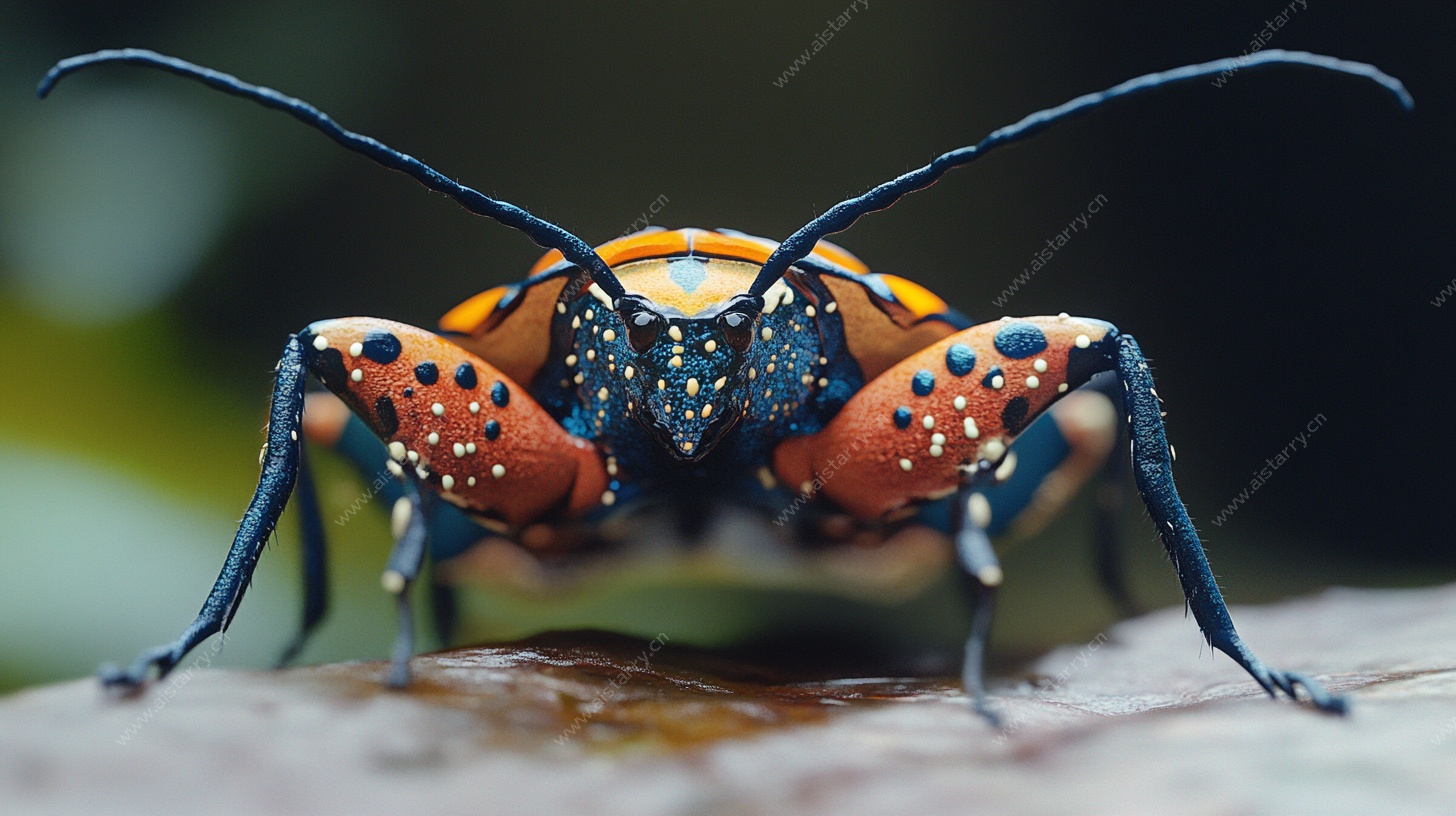 特写 多彩甲虫