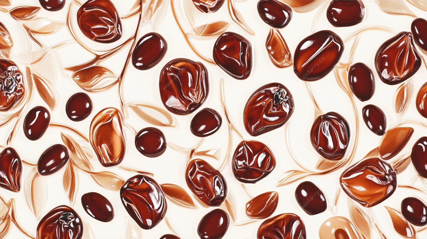 枣子图案纹理无缝背景图