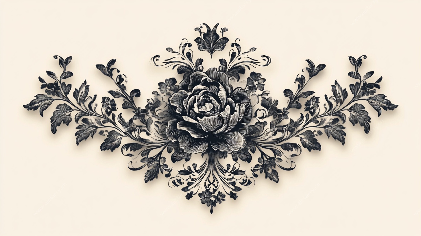 古典花卉装饰图案