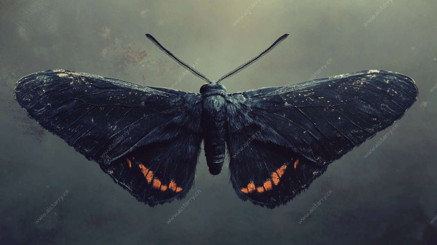 黑蝶展翅 神秘自然之美